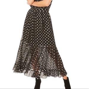 Generation Love Black Silver Selena Maxi Skirt (XS)